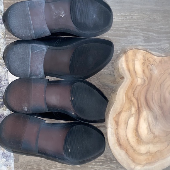 Mens black leather oxfords. - Picture 8 of 11